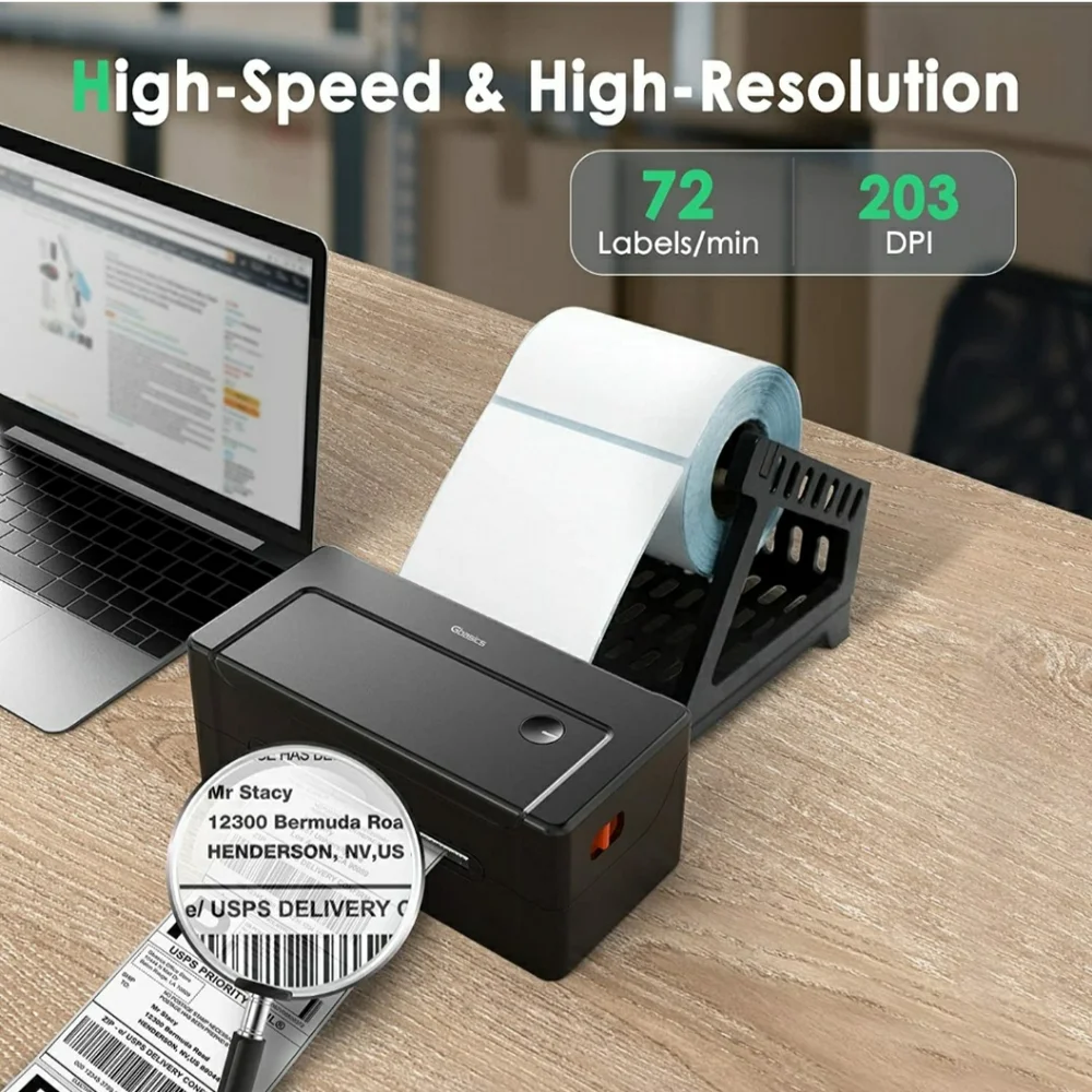 Gbasics Shipping Label Printer - 4x6 Direct Thermal Label Printer